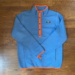 L.L. Bean Kids' Quilted Quarter-Snap Pullover NWT - size large (14-16)